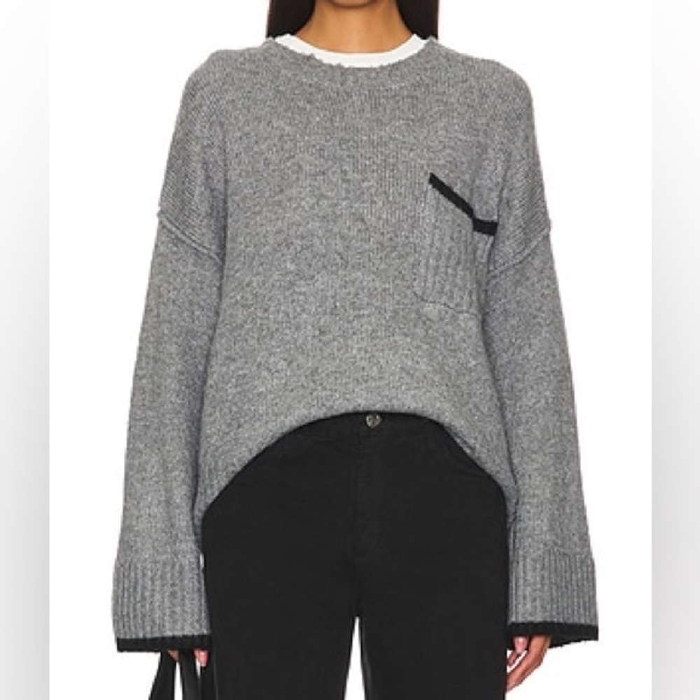 REVOLVE - Sanctuary Uptown Girl Sweater in Heather Ash